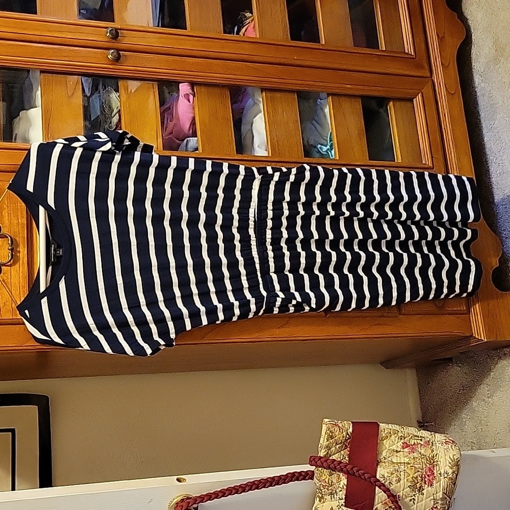 Banana Republic classic blue/white Midi Dress